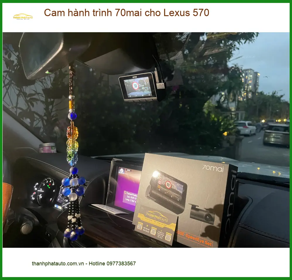 Anh Dũng lắp cam hành trình 70mai Lexus 570 Quận 9 để an tâm lái xe ảnh thực tế 2