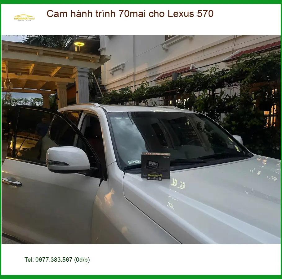 Anh Dũng lắp cam hành trình 70mai Lexus 570 Quận 9 để an tâm lái xe ảnh thực tế 3