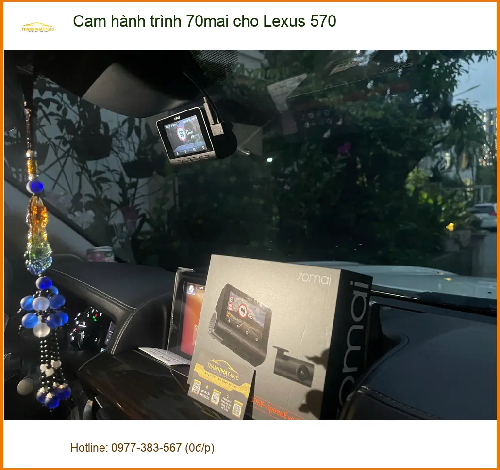 Anh Dũng lắp cam hành trình 70mai Lexus 570 Quận 9 để an tâm lái xe ảnh thực tế 4