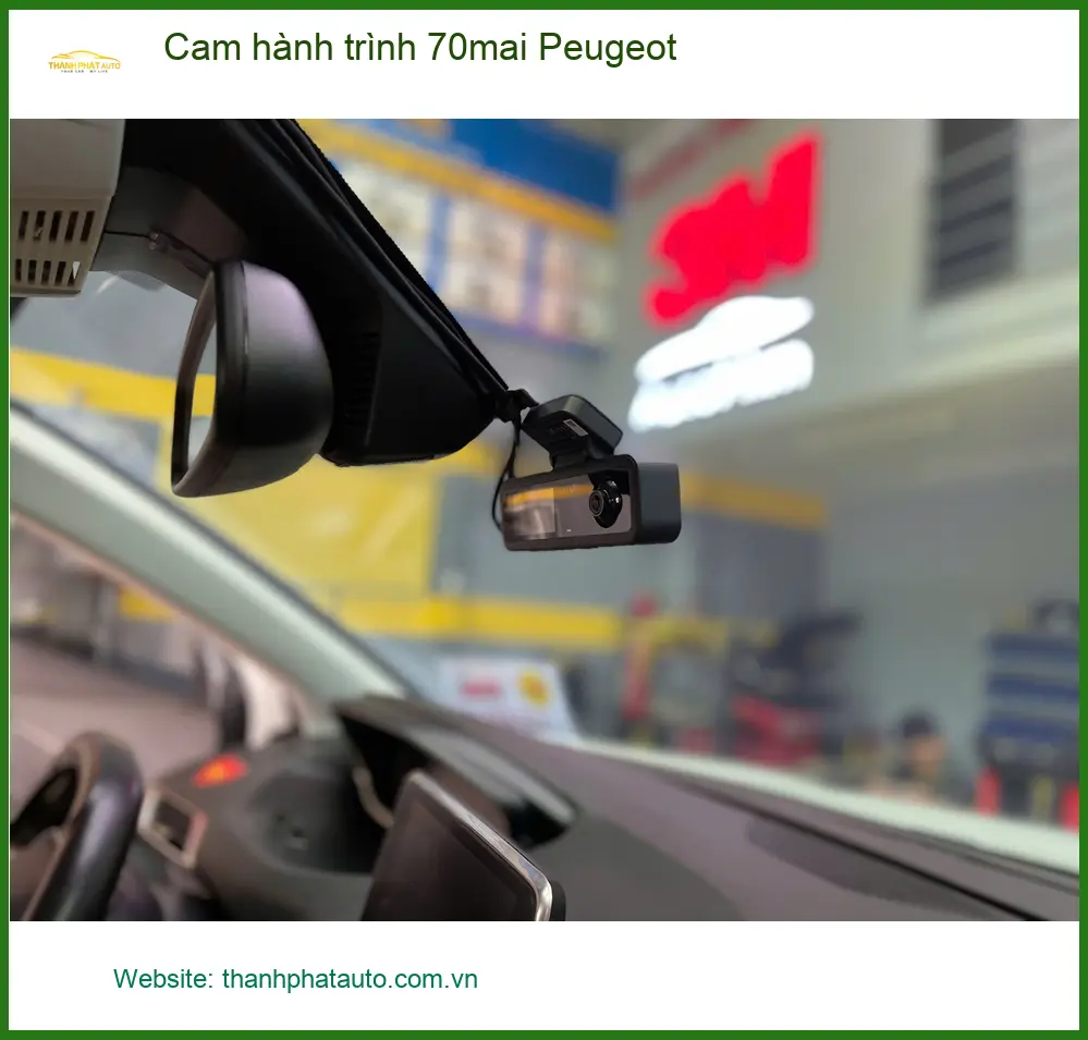 Anh Khang lắp cam hành trình 70mai cho Peugeot 3008 tại Bình Tân ảnh thực tế 2