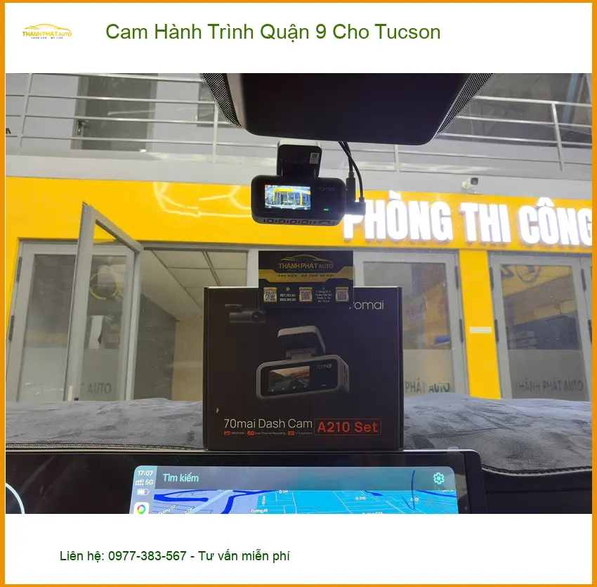 Anh Kiên lắp Cam Hành Trình cho Tucson sau va chạm nhẹ tại Quận 9