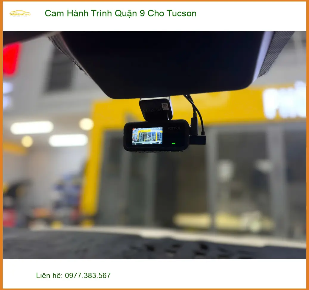 Anh Kiên lắp Cam Hành Trình cho Tucson sau va chạm nhẹ tại Quận 9 ảnh thực tế 3