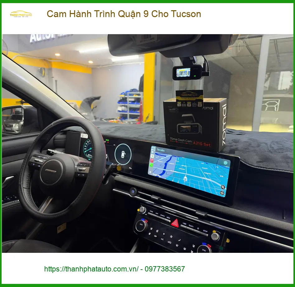Anh Kiên lắp Cam Hành Trình cho Tucson sau va chạm nhẹ tại Quận 9 ảnh thực tế 4