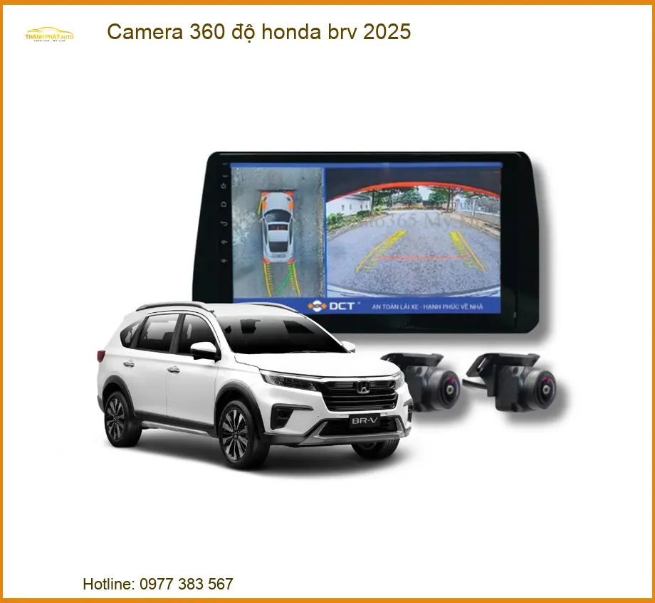 Camera 360 độ Honda BRV 2025 - Trung Tâm Lắp Đặt Chính Hãng, Uy Tín TPHCM