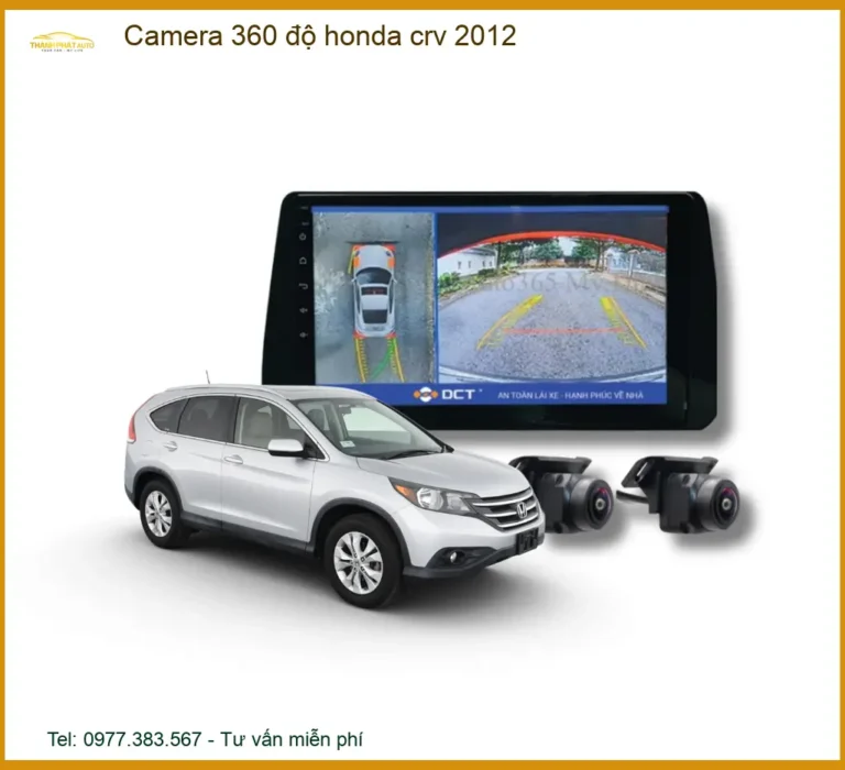 Camera 360 độ Honda CRV 2012 - Địa Chỉ Lắp Đặt Uy Tín TPHCM