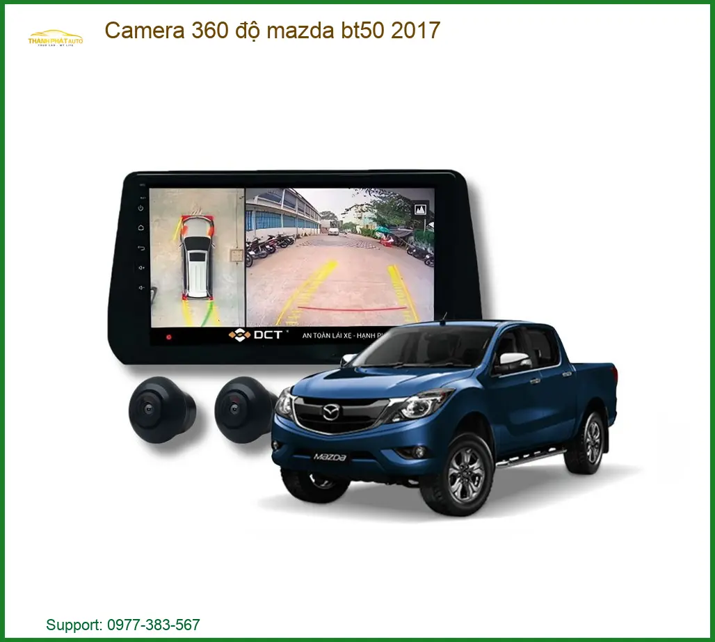 Camera 360 Độ Toàn Cảnh Mazda BT50 2017 - Địa Chỉ Gắn Chính Hãng Giá Tốt TPHCM