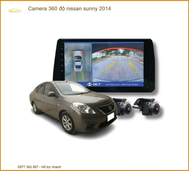 Camera 360 độ Nissan Sunny 2014 - Trung Tâm Lắp Đặt Uy Tín TPHCM
