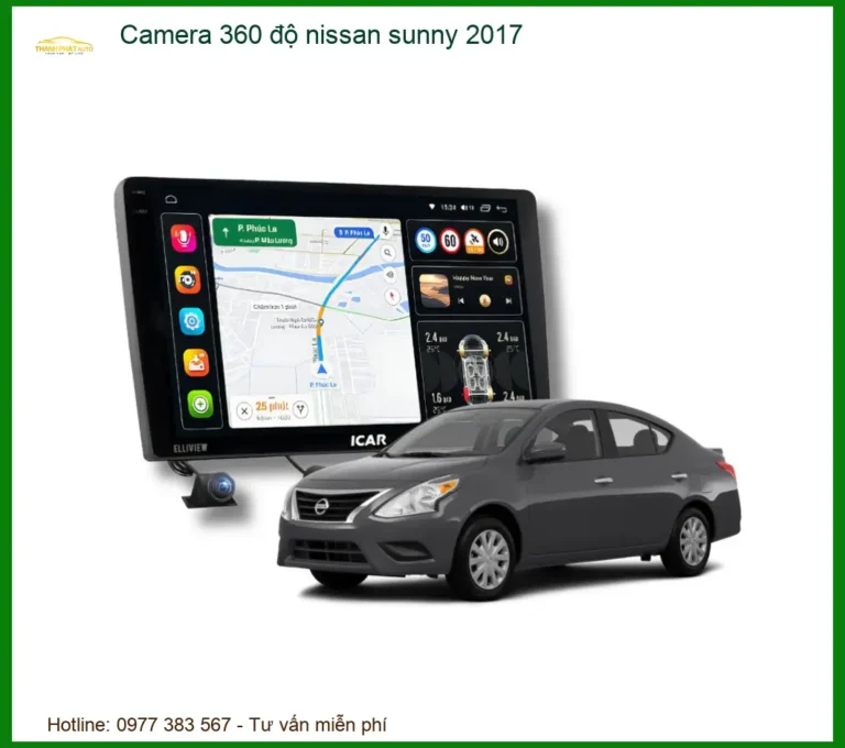 Camera 360 độ Nissan Sunny 2017 - Trung Tâm Lắp Đặt Chính Hãng TPHCM