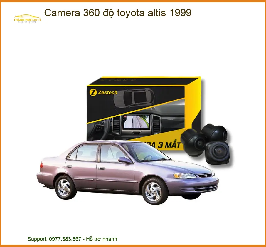 Camera 360 độ Toàn Cảnh Toyota Altis 1999 - Địa Chỉ Lắp Đặt Uy Tín TPHCM