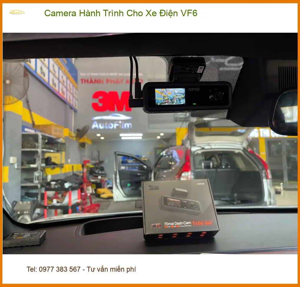Anh Tùng lắp Camera Hành Trình cho VF6 để an tâm khi lái xe tại Quận 9 ảnh thực tế 3