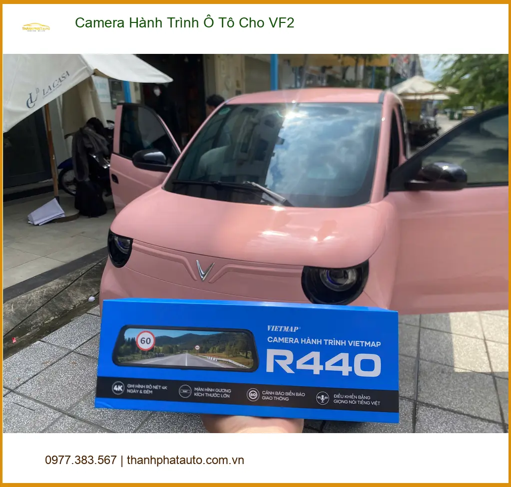 Chị Thảo lắp Camera Hành Trình Ô Tô cho VF2 ở Quận 9 để yên tâm di chuyển ảnh thực tế 3
