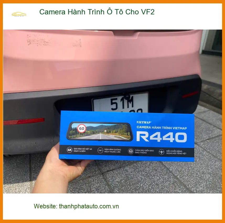 Chị Thảo lắp Camera Hành Trình Ô Tô cho VF2 ở Quận 9 để yên tâm di chuyển ảnh thực tế 4
