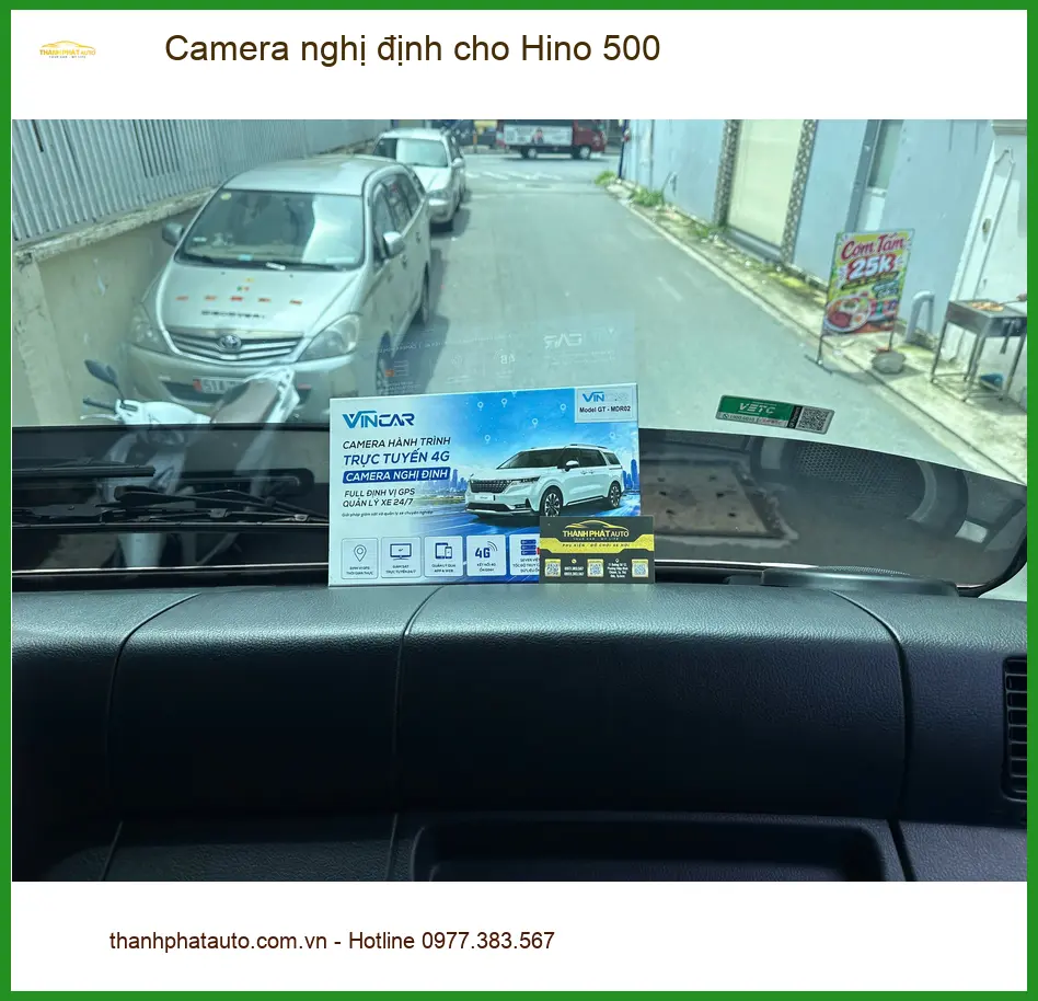 Chú Quang lắp camera nghị định cho Hino 500 tại Quận 12 để đủ điều kiện đăng kiểm ảnh thực tế 3