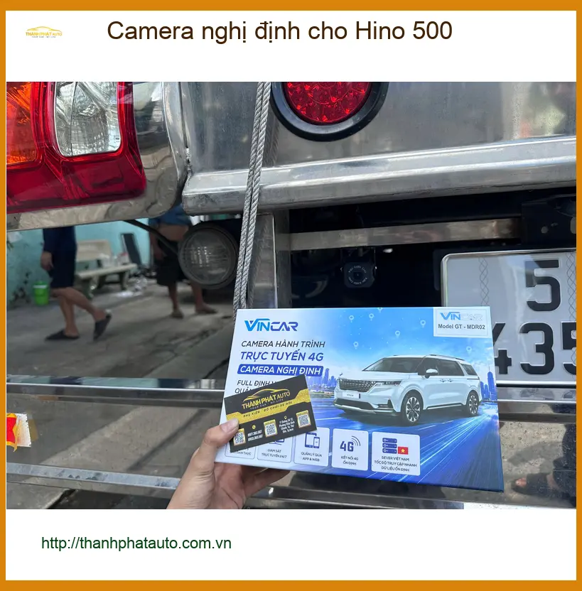 Chú Quang lắp camera nghị định cho Hino 500 tại Quận 12 để đủ điều kiện đăng kiểm ảnh thực tế 4