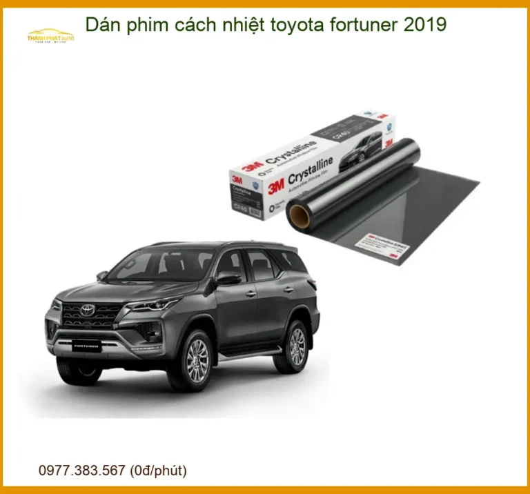 Dán Phim Cách Nhiệt Toyota Fortuner 2019 - Địa Chỉ Lắp Đặt Chính Hãng TPHCM