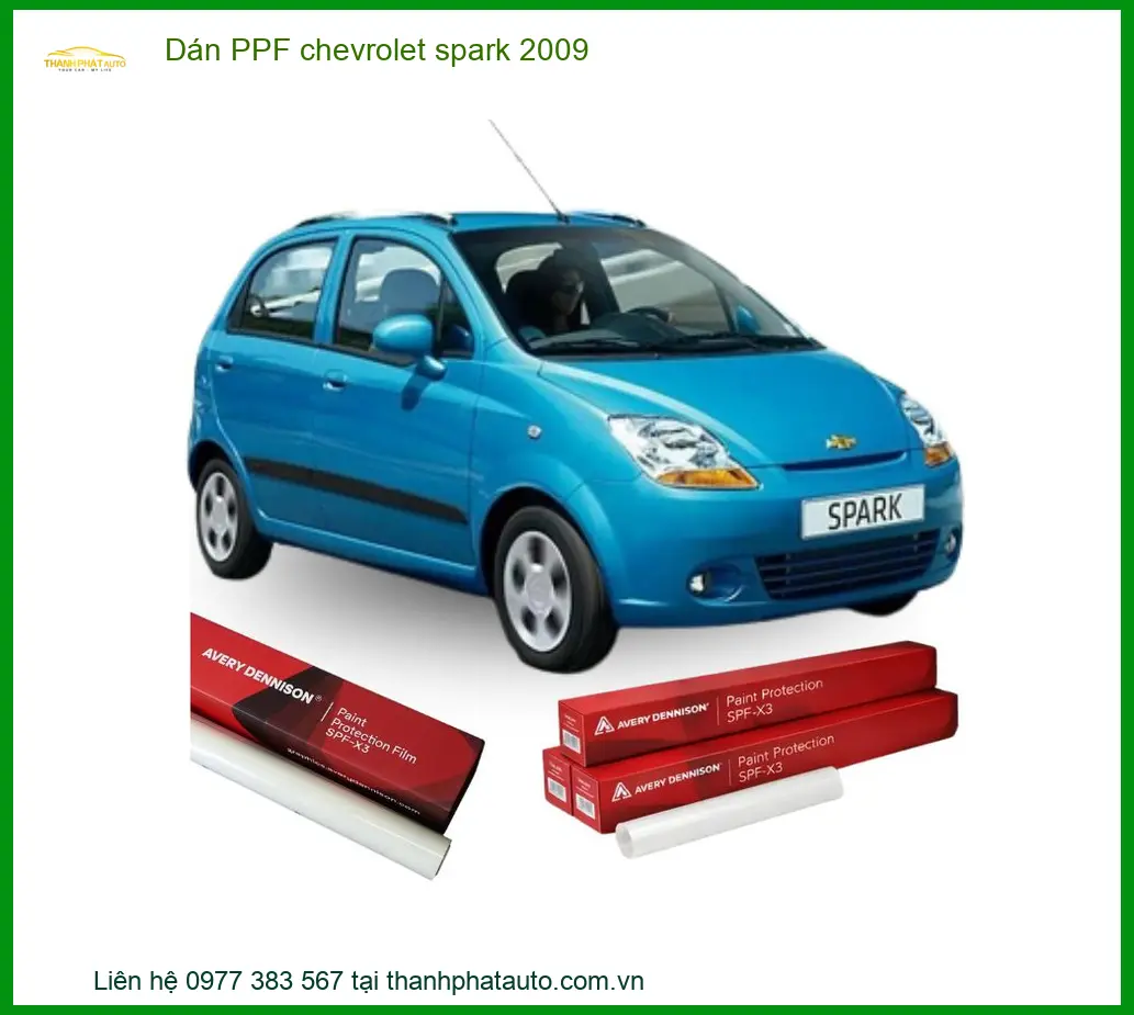 Dán PPF Chevrolet Spark 2009 - Địa Chỉ Gắn Uy Tín TPHCM