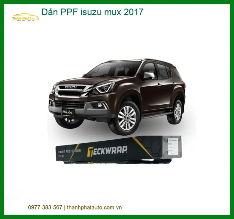 Dán PPF Bảo Vệ Sơn Xe Isuzu MUX 2017 - Trung Tâm Lắp Đặt PPF Xe Hơi Cao Cấp TPHCM