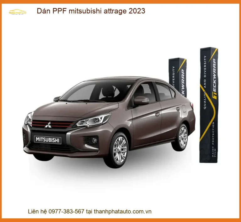 Dán Phim PPF Bảo Vệ Sơn Mitsubishi Attrage 2023 - Địa Chỉ Lắp Đặt Uy Tín TPHCM