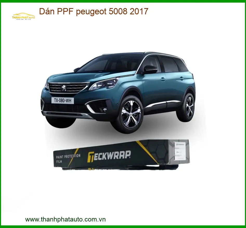 Dán PPF Peugeot 5008 2017 - Trung Tâm Thi Công Chính Hãng Giá Tốt TPHCM
