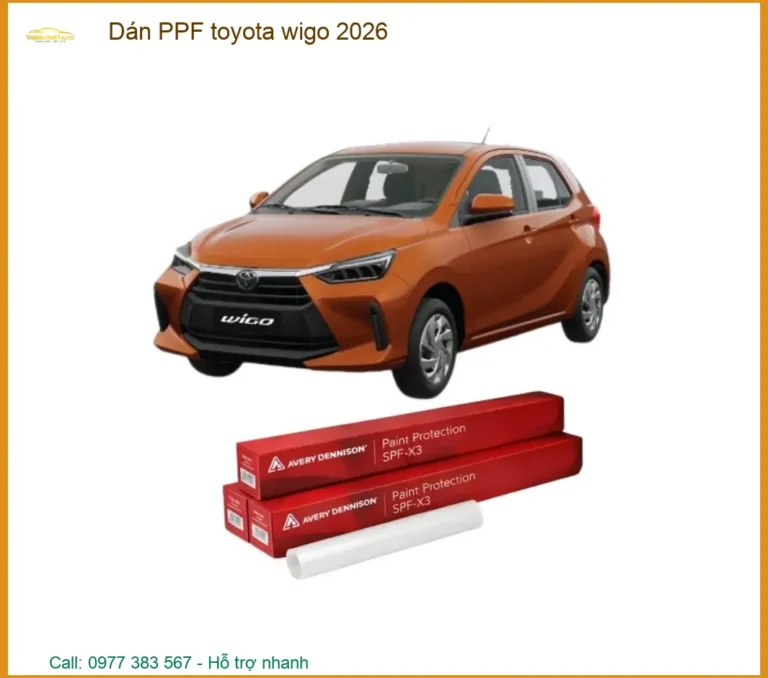 Dán Phim PPF Bảo Vệ Sơn Toyota Wigo 2026 - Địa Chỉ Lắp Đặt Chính Hãng Giá Tốt TPHCM