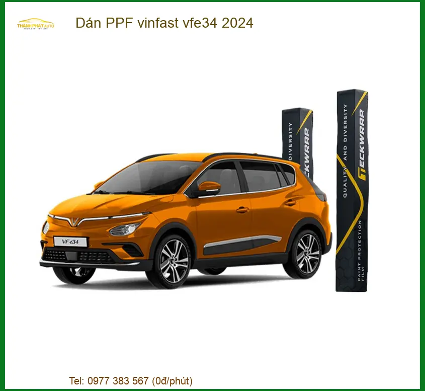 Dán PPF Vinfast VF e34 2024 - Nơi Thi Công PPF Xe Hơi Uy Tín Giá Tốt TPHCM