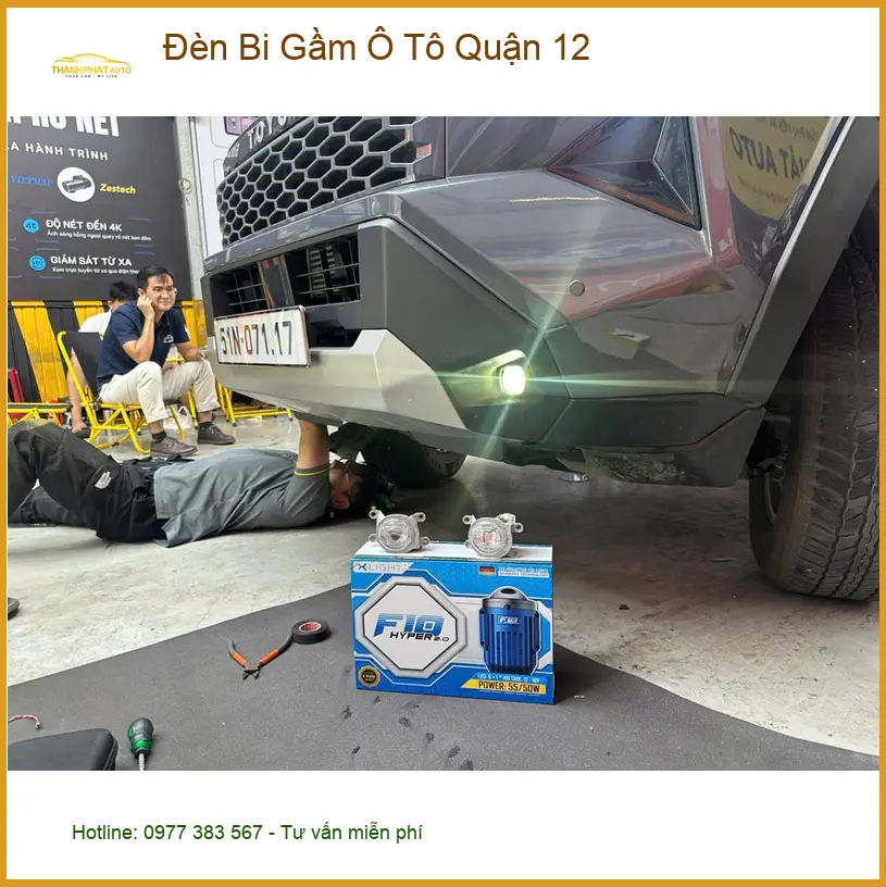 Anh Khang độ đèn bi gầm Honda CRV Quận 12 để tăng cường ánh sáng