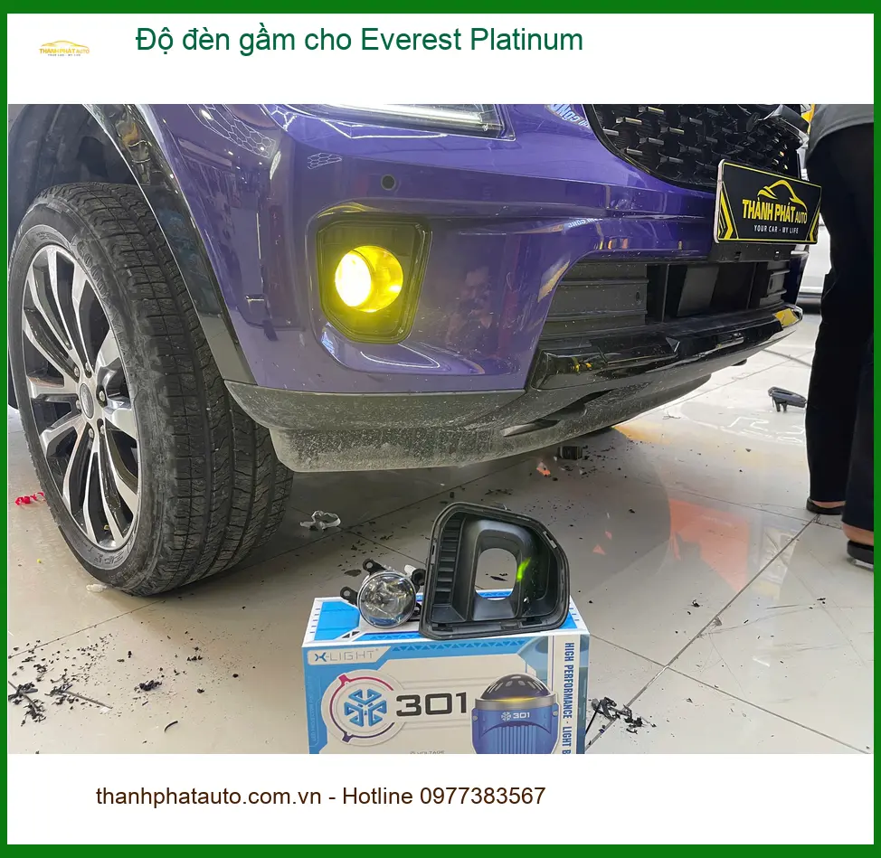 Anh Quang độ đèn gầm cho Everest Platinum tại Quận 9 để cải thiện tầm nhìn ban đêm ảnh thực tế 2