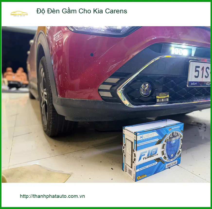 Anh Minh nâng cấp đèn gầm cho Kia Carens Quận 9 do đèn zin mờ ảnh thực tế 3