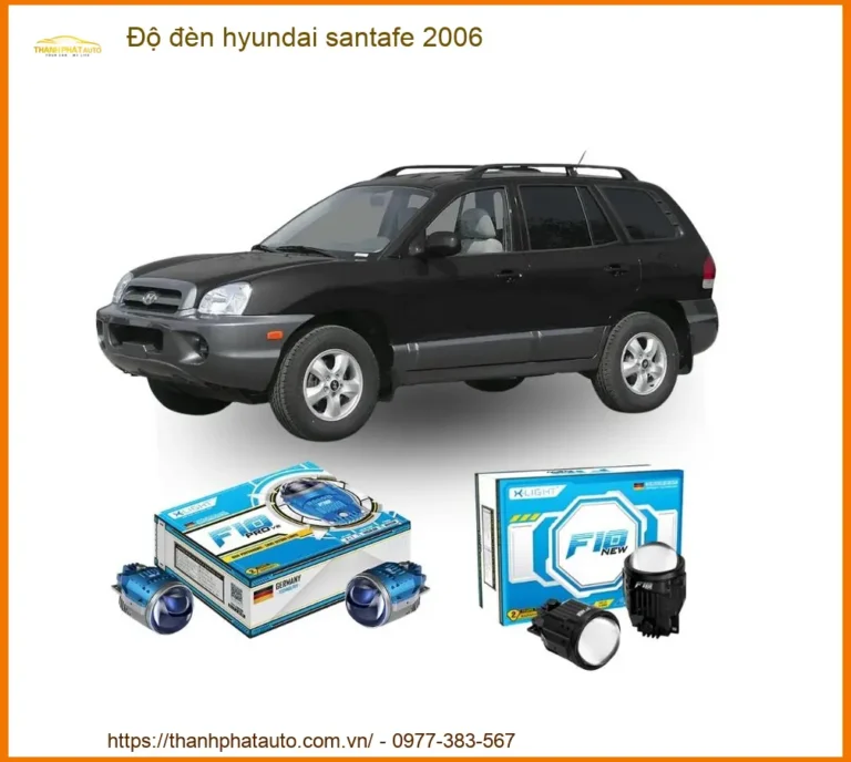 Độ Đèn Hyundai Santafe 2006 - Địa Chỉ Lắp Đặt Uy Tín Giá Tốt TPHCM