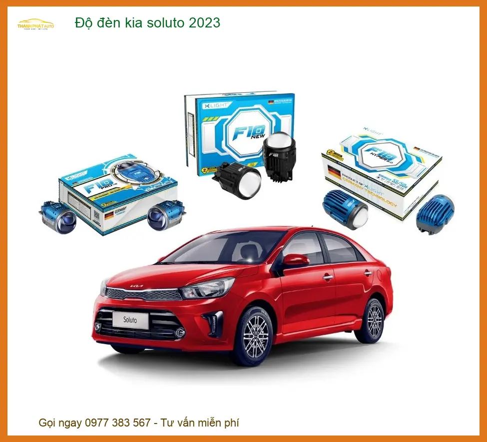 Độ đèn Kia Soluto 2023 - Địa Chỉ Nâng Cấp Độ Đèn Xe Hơi Uy Tín Giá Tốt TPHCM