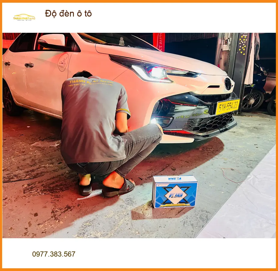 Anh Khải độ đèn ô tô Honda CRV tại Quận Bình Tân vì đèn zin yếu ảnh thực tế 4