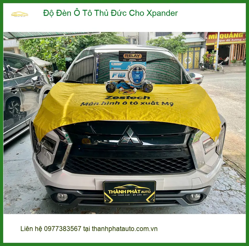 Anh Minh độ đèn ô tô cho Mitsubishi Xpander tại Quận Thủ Đức vì đèn zin yếu ảnh thực tế 2