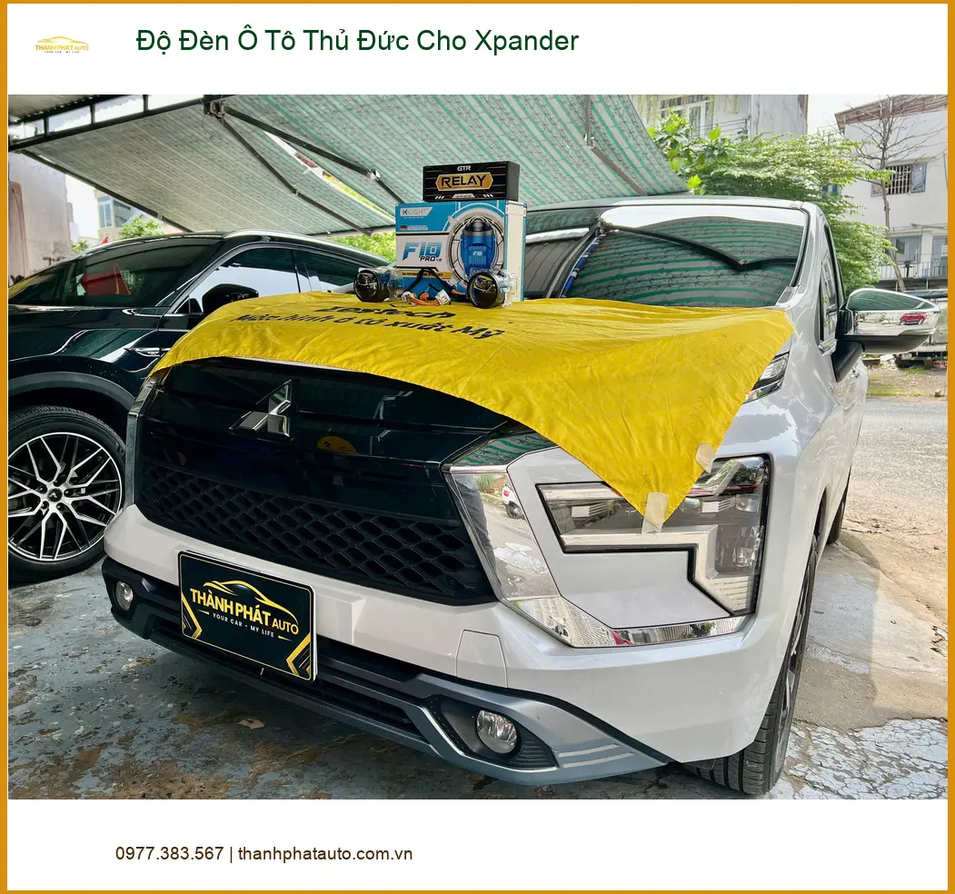 Anh Minh độ đèn ô tô cho Mitsubishi Xpander tại Quận Thủ Đức vì đèn zin yếu ảnh thực tế 5