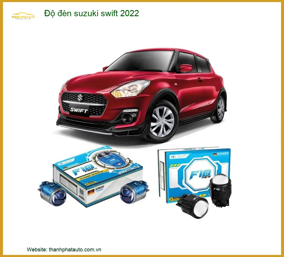 Độ Đèn Bi LED Suzuki Swift 2022 - Trung Tâm Gắn Đèn Chính Hãng TPHCM