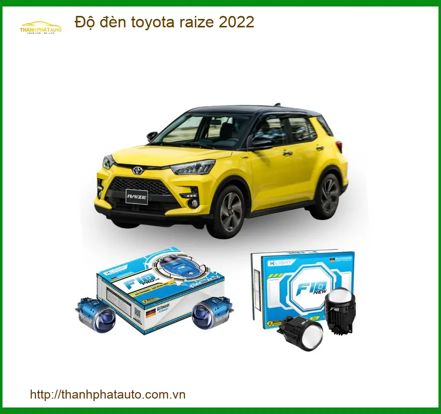 Độ Đèn Bi LED Laser Toyota Raize 2022 - Địa Chỉ Nâng Cấp Uy Tín TPHCM