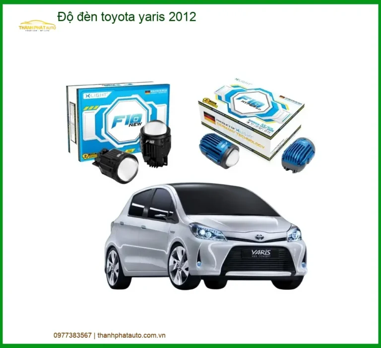 Độ đèn pha bi LED Toyota Yaris 2012 - Trung Tâm Lắp Đặt Uy Tín TPHCM