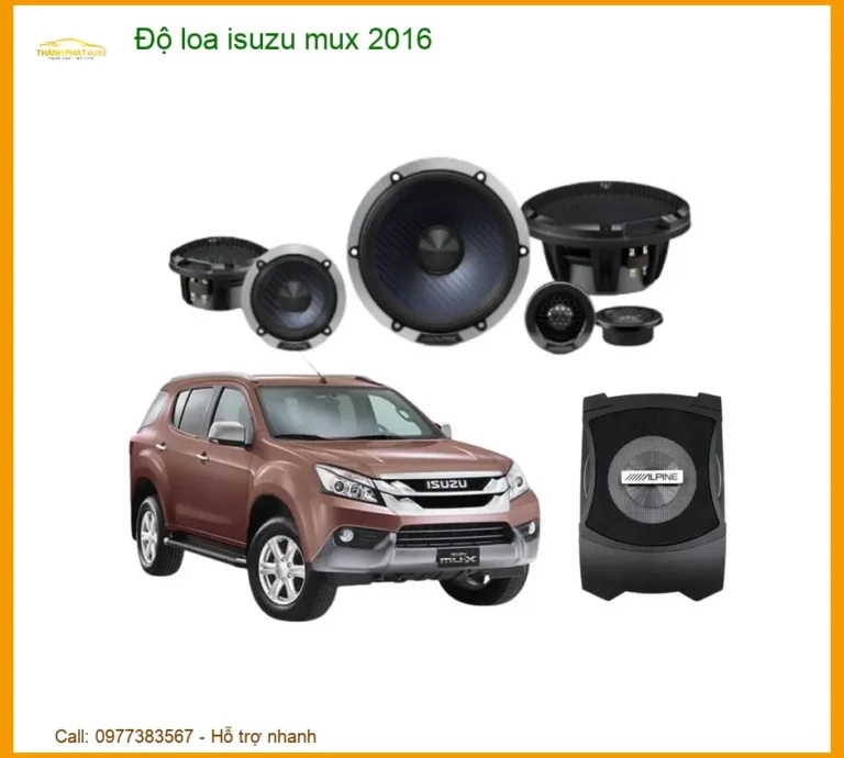 Độ Loa Isuzu MU-X 2016 - Địa Chỉ Độ Loa Ô Tô Uy Tín TPHCM