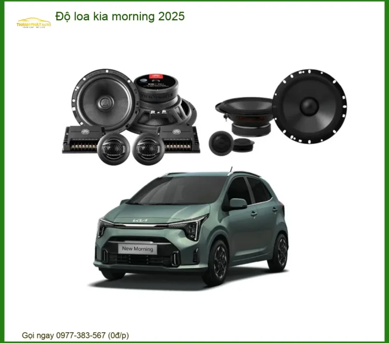 Độ Loa Cao Cấp Kia Morning 2025 - Trung Tâm Nâng Cấp Chính Hãng TPHCM