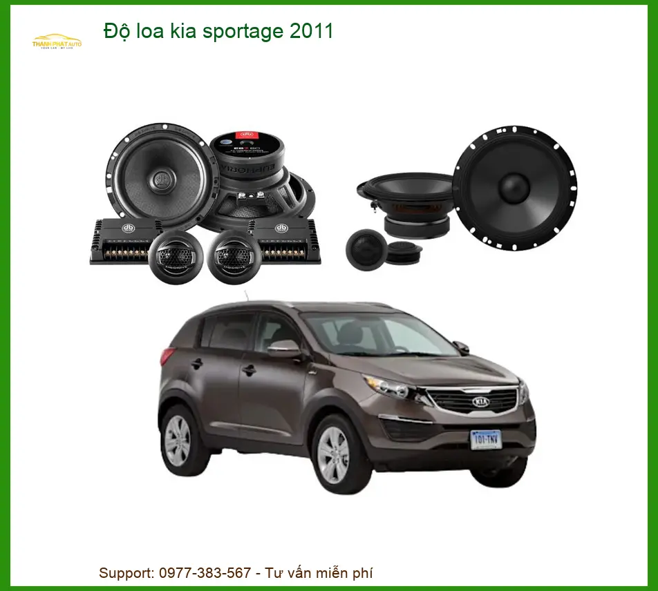 Độ Loa Ô Tô Kia Sportage 2011 - Địa Chỉ Chuyên Độ Loa Chính Hãng TPHCM