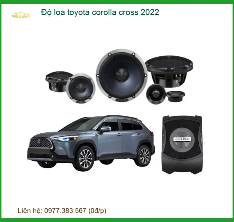 Độ Loa Toyota Corolla Cross 2022 - Trung Tâm Nâng Cấp Uy Tín TPHCM