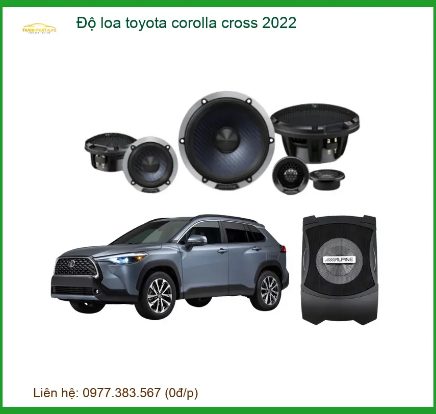 Độ Loa Toyota Corolla Cross 2022 - Trung Tâm Nâng Cấp Uy Tín TPHCM