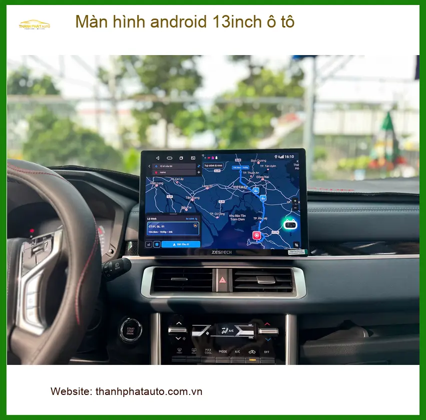 Anh Tùng lắp màn hình Android 13 inch cho Hyundai Accent tại Quận Gò Vấp để nâng cấp trải nghiệm lái