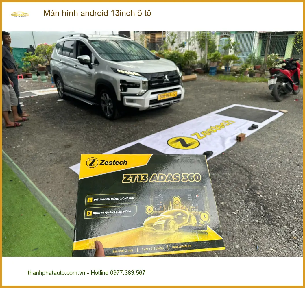 Anh Tùng lắp màn hình Android 13 inch cho Hyundai Accent tại Quận Gò Vấp để nâng cấp trải nghiệm lái ảnh thực tế 2