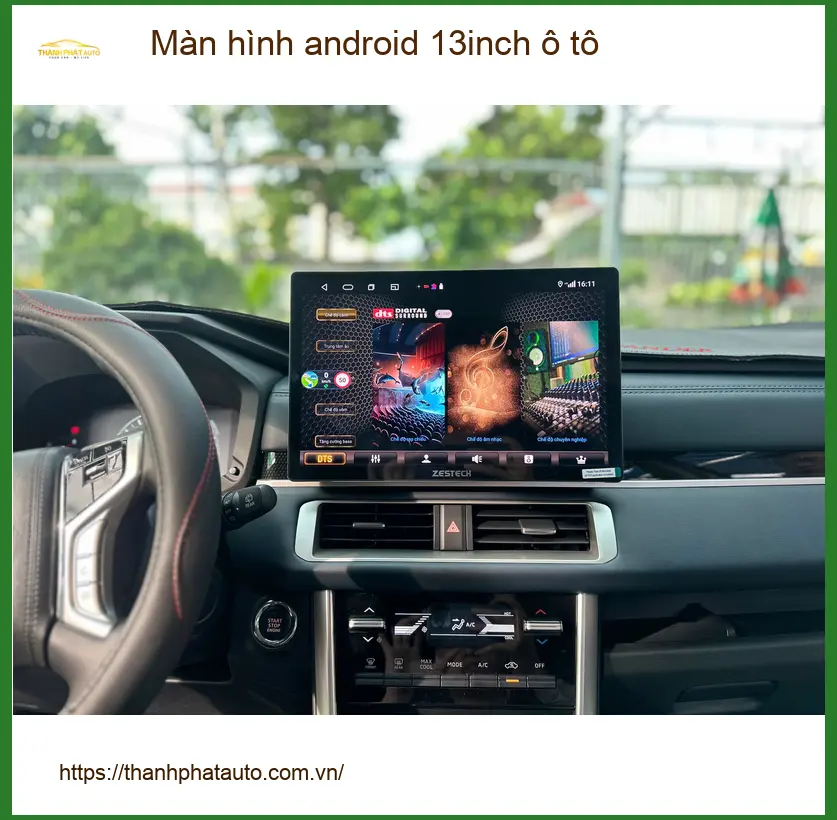 Anh Tùng lắp màn hình Android 13 inch cho Hyundai Accent tại Quận Gò Vấp để nâng cấp trải nghiệm lái ảnh thực tế 4