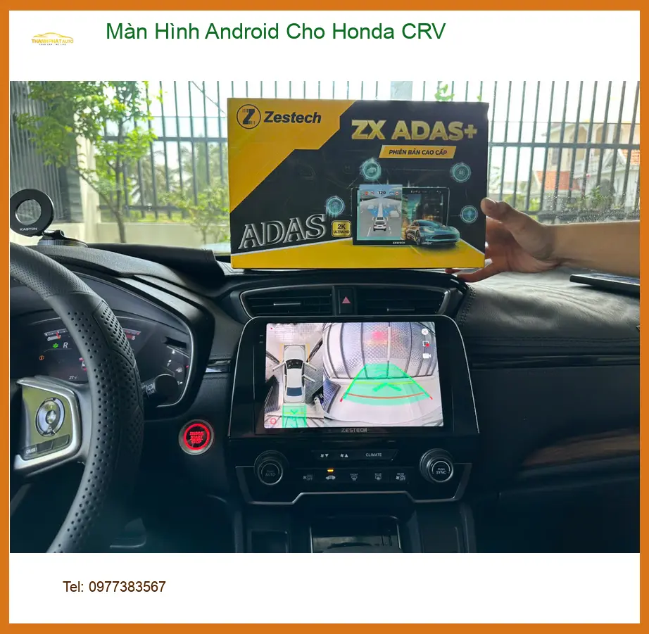 Anh Minh lắp Màn Hình Android cho Honda CRV tại Quận 12 để tiện dẫn đường
