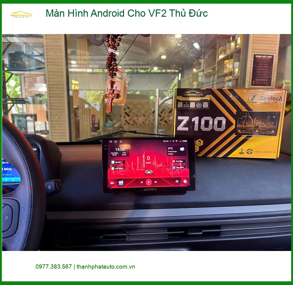 Chị Thảo lắp Màn Hình Android cho VF2 tại Thủ Đức để tối ưu tiện ích giải trí ảnh thực tế 3