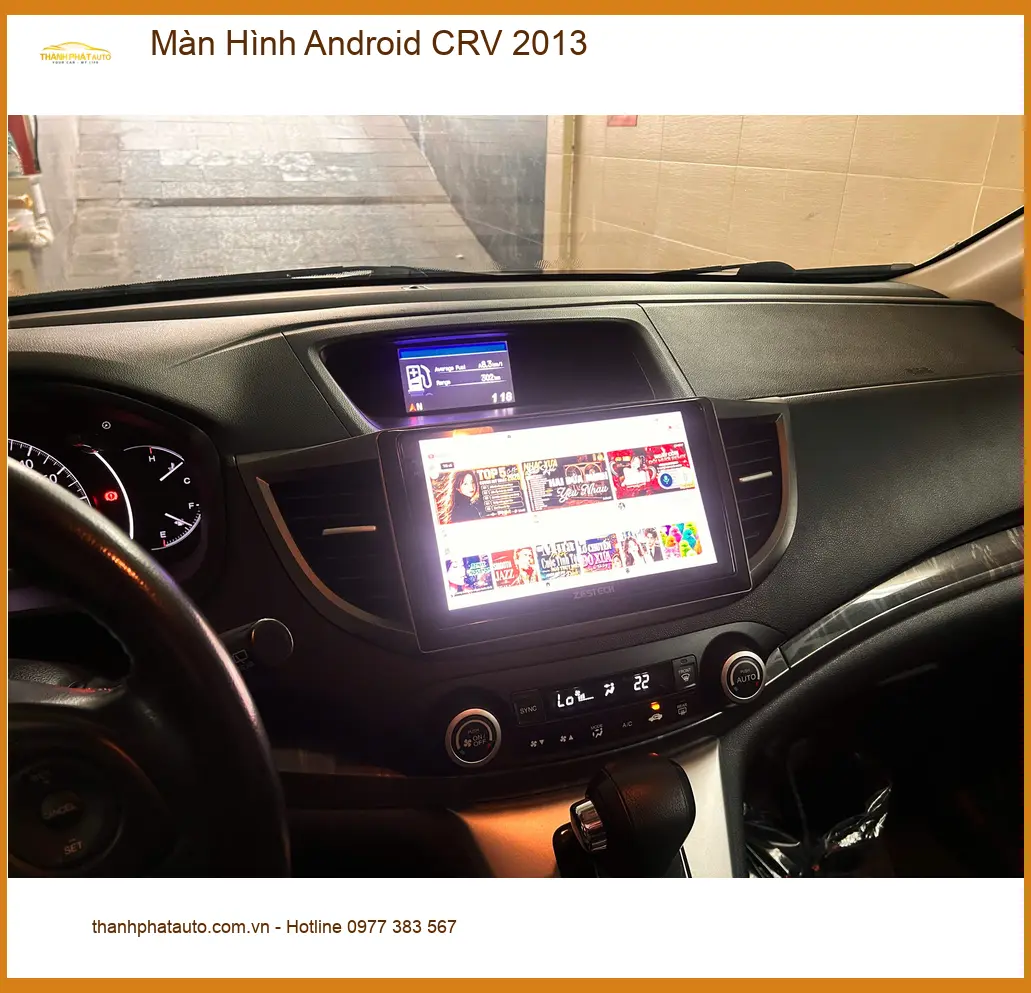 Chú Lâm lắp Màn Hình Android CRV 2013 tại Quận 12 để trải nghiệm công nghệ mới