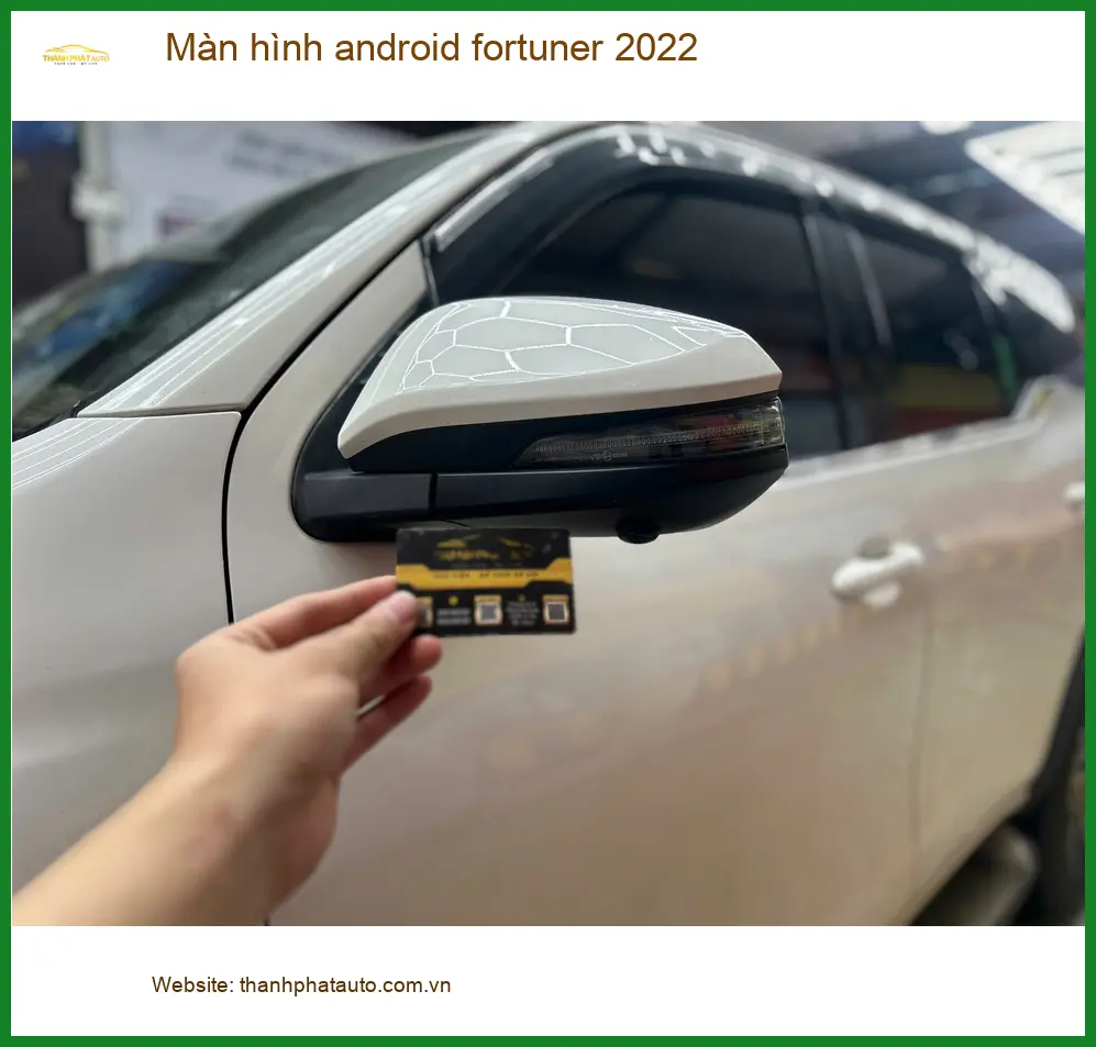 Anh Khải lắp màn hình android Fortuner 2022 tại Quận 10 để nâng tầm tiện ích lái xe ảnh thực tế 2