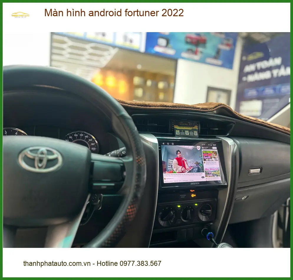 Anh Khải lắp màn hình android Fortuner 2022 tại Quận 10 để nâng tầm tiện ích lái xe ảnh thực tế 4