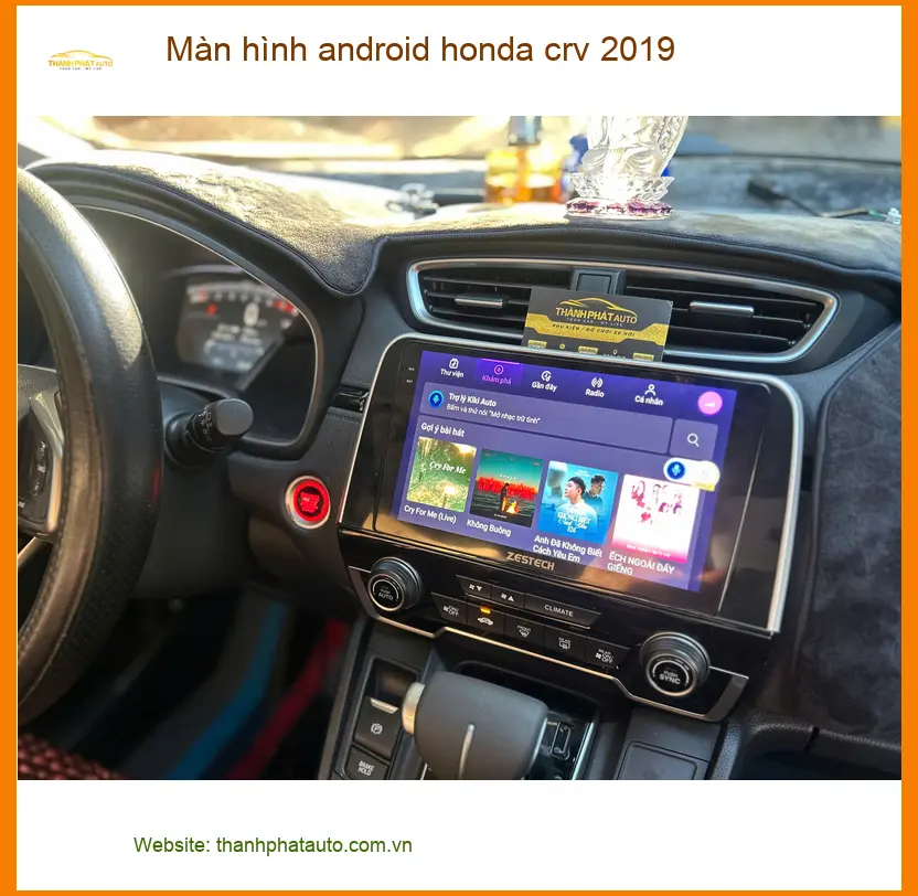Bác Cường nâng cấp Màn hình Android Honda CRV 2019 tại Quận 5 để có nhiều tính năng hơn ảnh thực tế 2